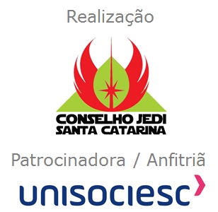 Realização: Conselho Jedi SC. Patrocínio: UniSociesc.